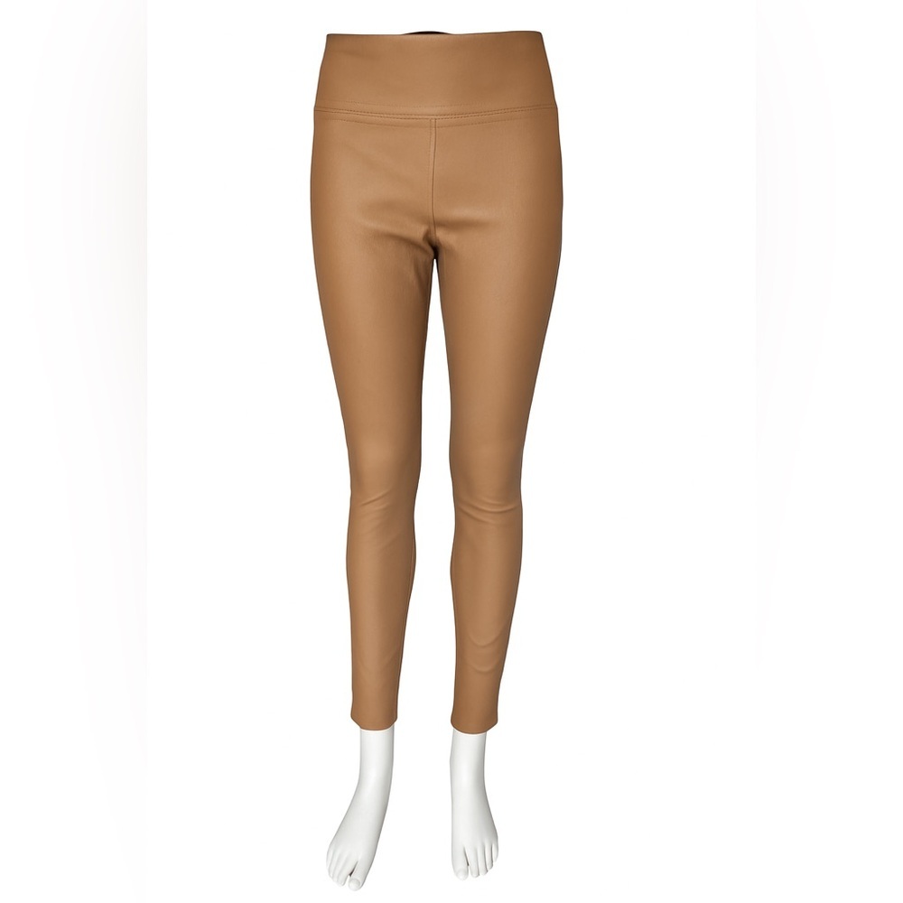 DROMe 100% Lamb Leather Pants Oak Slim Fit Size S Italian Designer